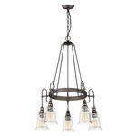 Revival Chandelier - Oil Rubbed Bronze / Clear