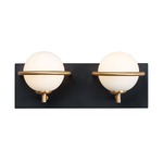 Revolve Bathroom Vanity Light - Black / Satin White