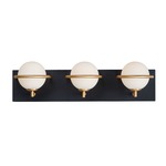 Revolve Bathroom Vanity Light - Black / Satin White