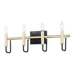 Sullivan Bathroom Vanity Light - Gold / Black