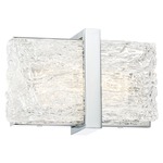 Forest Ice II Bathroom Vanity Light - Chrome / Clear