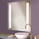 Mirror-Lux LED Lighted Mirror - Satin Chrome