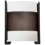 Iron Wall Light - Bronze / Opal