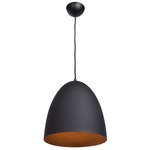 Nostalgia 23776 Pendant - Matte Black / Matte Gold