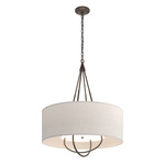 Loop Pendant - Bronze / Flax
