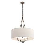 Loop Pendant - Bronze / Flax