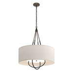 Loop Pendant - Bronze / Flax