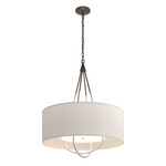Loop Pendant - Bronze / Flax