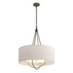 Loop Pendant - Bronze / Flax