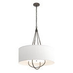 Loop Pendant - Dark Smoke / Natural Anna
