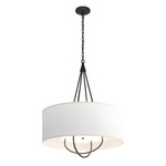 Loop Pendant - Black / Natural Anna