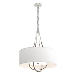 Loop Pendant - Vintage Platinum / Natural Anna