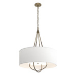 Loop Pendant - Soft Gold / Natural Anna