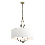 Loop Pendant - Soft Gold / Natural Anna