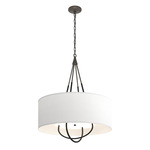 Loop Pendant - Dark Smoke / Natural Anna