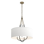Loop Pendant - Soft Gold / Natural Anna