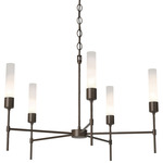 Vela Chandelier - Bronze / Frosted