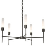 Vela Chandelier - Dark Smoke / Frosted