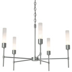 Vela Chandelier - Vintage Platinum / Frosted