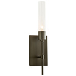 Vela Wall Sconce - Dark Smoke / Clear