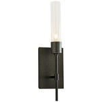 Vela Wall Sconce - Natural Iron / Clear