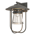 Erlenmeyer Large Outdoor Wall Sconce - Coastal Natural Iron / Clear