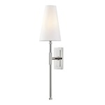 Bowery Wall Sconce - Polished Nickel / White