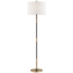 Bowery Floor Lamp - Aged Old Bronze / White