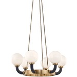 Werner Chandelier - Aged Brass / Opal