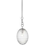 Venice Pendant - Polished Nickel / Clear