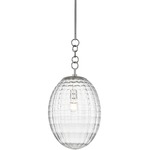 Venice Pendant - Polished Nickel / Clear