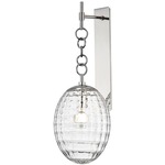 Venice Wall Sconce - Polished Nickel / Clear