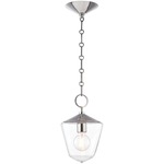 Greene Pendant - Polished Nickel / Clear