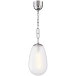 Bruckner Pendant - Polished Nickel / Frosted