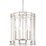 Haddon Chandelier - Polished Nickel