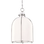 Eldridge Bell Pendant - Polished Nickel / Opal