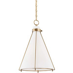 Eldridge Cone Pendant - Aged Brass / Opal