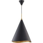 Martini Pendant - Gold / Black