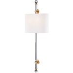 Wertham Wall Sconce - Aged Brass / White