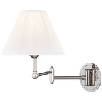 Signature No. 1 Wall Sconce - Polished Nickel / Off White