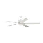 Vision 72 5-Blade Ceiling Fan with Light - Matte White / Matte White