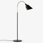 Bellevue Floor Lamp - Black / Brass / Black