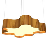 Organic Botanica Pendant - Teak / White Acrylic