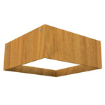 Squadro Flush Mount - Blonde Freijo / White Acrylic