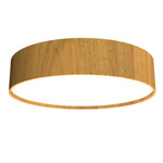 Cylindrical Ceiling Light - Blonde Freijo / White Acrylic