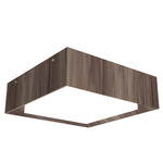 Squadro Miter Flush Mount - American Walnut / White Acrylic