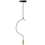 Liaison Pendant - Black / Matte Gold Accent