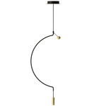 Liaison Pendant - Black / Matte Gold Accent