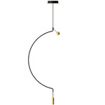 Liaison Pendant - Black / Matte Gold Accent