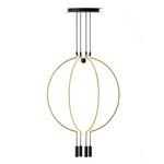 Liaison Chandelier - Matte Gold / Black